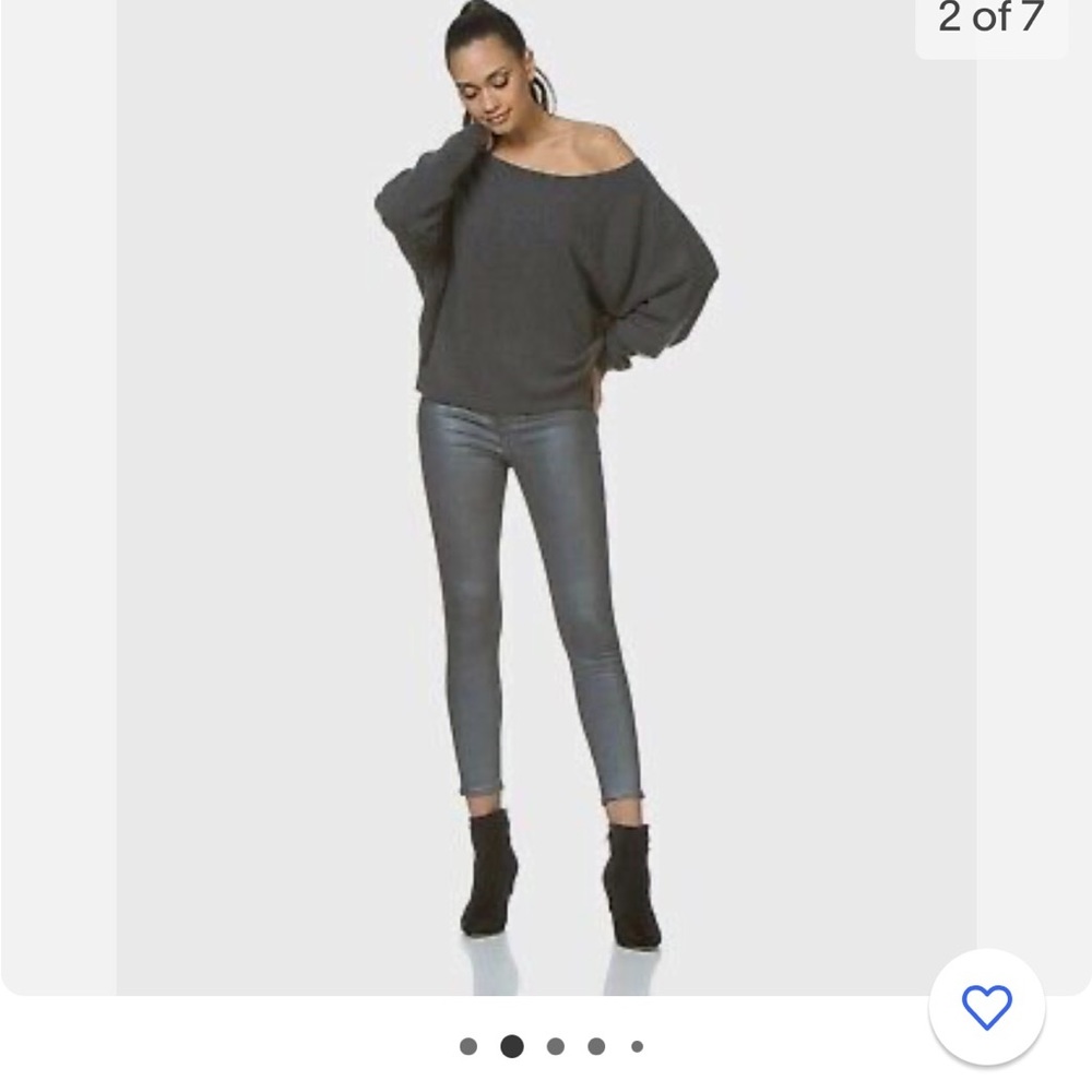 rag & bone high rise ankle skinny jeans in Gunmetal. Size 24. NWT - Picture 3 of 16